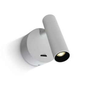 ONE Light Reading Spots - applique murale avec interrupteur - Ø 8 x 9 cm - 3W LED inclus - blanc