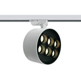 ONE Light Dark Light Tubes - spot sur rail - système de rail triphasé - Ø 13,5 x 7,7 cm - 36W LED inclus - blanc