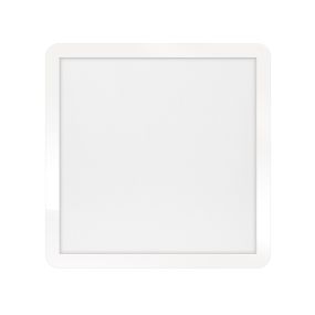 ETH Anne Square - plafonnier - 40 x 40 x 2,7 cm - 3 niveaux de gradation - 24W LED inclus - IP44 - blanc