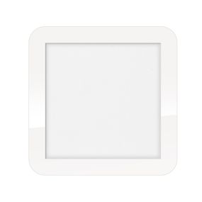 ETH Anne Square - plafonnier - 22,5 x 22,5 x 2,7 cm - 3 niveaux de gradation - 12W LED inclus - IP44 - blanc
