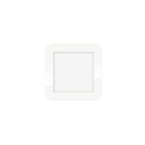 ETH Anne Square - plafonnier - 17 x 17 x 2,7 cm - 3 niveaux de gradation - 10W LED inclus - IP44 - blanc