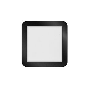 ETH Anne Square - plafonnier - 22,5 x 22,5 x 2,7 cm - 3 niveaux de gradation - 12W LED inclus - IP44 - noir