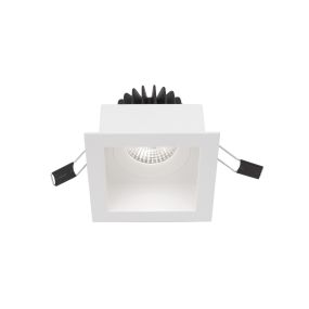 Nova Luce Olbia - spot encastrable - 90 x 90 mm, 80 x 80 mm encastrable - IP44 - blanc