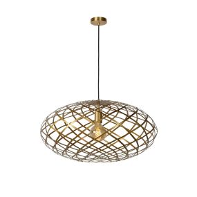 Lucide Wolfram - lampe suspendue - Ø 65 x 162 cm - or mat
