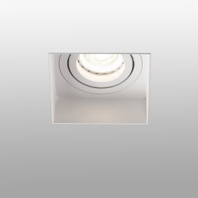 Faro Hyde Trimless - spot encastrable - 82 x 82 mm, 102 x 93 mm encastrable - blanc mat