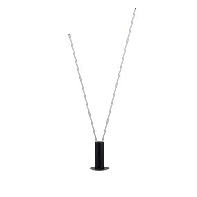 Nova Luce Kimolia - lampadaire - Ø 22 x 180,7 cm - 49W dimmable LED inclus - noir mat