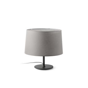 Faro Windsor - lampe de table - Ø 48,5 x 51 x 29 cm - noir mat et gris