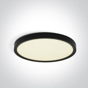 ONE Light Plafo - plafonnier - Ø 30 x 2,5 cm - 24W LED inclus - noir