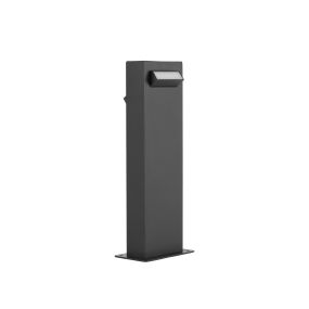 Nova Luce Zelda - lampe de jardin - 12 x 40 x 9,4 cm - 9W LED inclus - IP65 - noir sablé