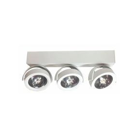 Artdelight Dutchess LED - spot en saillie 3L - 40 x 6 x 19 cm - 3 x 13W LED dimmable inclus - blanc