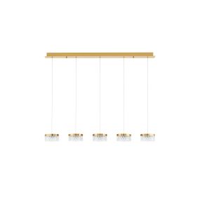 Nova Luce Bion - lampe suspendue - 115 x 120 x 15 cm - 32W LED inclus - laiton doré