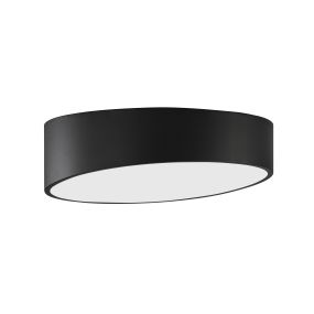Nova Luce Maggio - plafonnier - Ø 40 x 12 cm - 30W LED inclus - noir sable et blanc mat