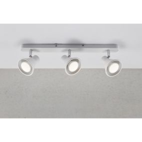 Nordlux Oak 9 - spot en saillie 3L - 45 x 8,6 cm - blanc
