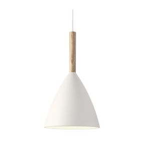 Design for the People Pure 20 - lampe suspendue - Ø 20 x 344 cm - blanc et brun