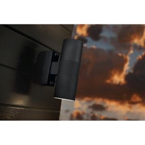 Nordlux Tin - applique murale extérieure - 6 x 11 x 17 cm - IP54 - noir