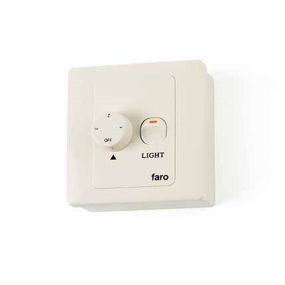 Faro Wall Control - interrupteur pour ventilateurs - 9 x 9 x 4 cm - blanc