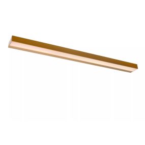 Lucide Alexa - applique murale oblongue - 13W LED inclus - 90 x 8 x 3,6 cm - IP44 - or mat