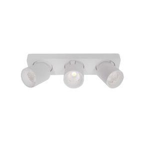 Artdelight Laguna - spot en saillie 3L - 32 x 8,2 x 9,5 cm - 3 x 6W LED dimmable inclus - blanc