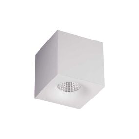 Artdelight Brick - plafonnier - 10 x 10 x 10 cm - 11W LED dimmable inclus - blanc
