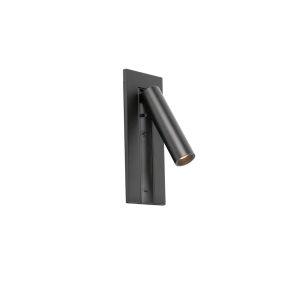 Faro Gabo - lampe de chevet avec port usb - 8 x 18,5 x 6,9 cm - 4,5W LED inclus - noire mat