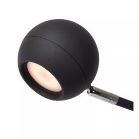 Lucide Comet - lampe de table rechargeable - 30,2 x 15 x 49,6 cm - 3 step dimmer - 3W dimmable LED inclus - noir