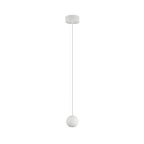 Nova Luce Nocci - lampe suspendue - Ø 5 x 158 cm - 4,5W LED inclus - blanc