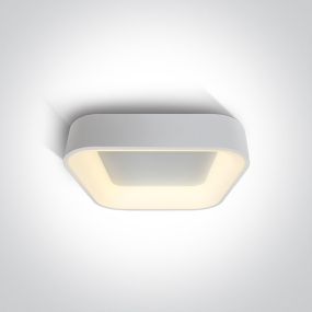 ONE Light LED Decorative Plafo Square - plafonnier - 45 x 45 x 11 cm - TRIAC - 38W LED inclus - blanc - couleur de lumière réglable