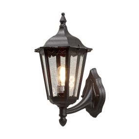Konstsmide Firenze Up - applique murale - 23,5 x 30 x 45 cm - IP43 - noir