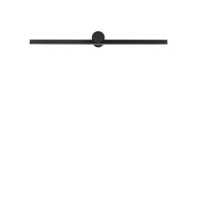 Nova Luce Breggo - applique murale - 81 x 7,5 x 10 cm - 17W LED inclus - IP54 - noir sablé