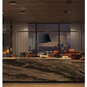 VK Lighting Afti - lampe suspendue - 139 x 45 x 110 cm - noir