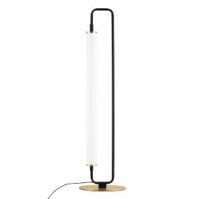 Nova Luce Wetro - lampe à poser - 18 x 67,5 cm - 20W LED inclus - noir mat et or