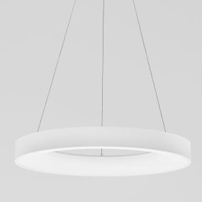 Nova Luce Rando Smart - lampe suspendue - Ø 60 x 120 cm - 50W LED dimmable inclus - Tuya - blanc sable