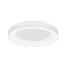 Nova Luce Rando Smart - plafonnier - Ø 60 x 9 cm - 50W LED dimmable inclus - Tuya - blanc sable