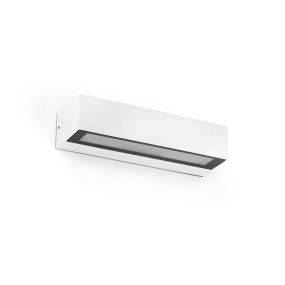 Faro Lako - applique murale - 22 x 7 x 4,8 cm - 8W LED inclus - IP65 - blanc mat