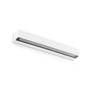 Faro Doro - applique murale - 50 x 7,5 x 5,8 cm - 28W LED inclus - IP65 - blanc mat