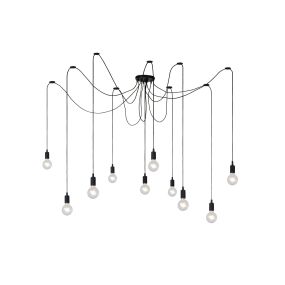 Lucide Fix 10 - lampe suspendue - 400 x 400 x 200 cm - noir