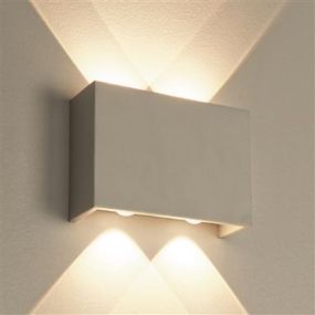 Projectlight Helmut - applique murale - 8 x 4 x 12,5 cm - 7W LED dimmable inclus - blanc