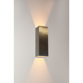 Artdelight Vegas - Applique d'extérieur - 8 x 8 x 25 cm - 2 x 4W LED dimmable inclus - IP65 - aluminium