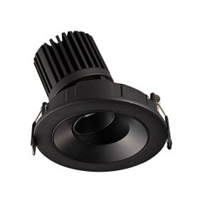 VK Lighting Chonefto - spot encastré - Ø 115 mm, 105 mm encastré - 12W LED inclus - noir