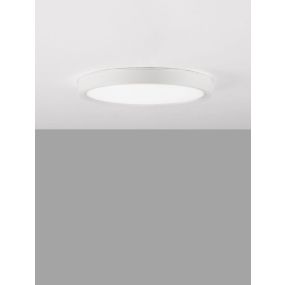 Nova Luce Dixie CCT - plafonnier - Ø 22 x 2,5 cm - 18W LED inclus - blanc sable