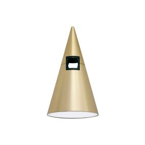 Nova Luce Cono - point lumineux système de rail magnétique - Ø 6 x 10,6 cm - 5W LED inclus - laiton satiné