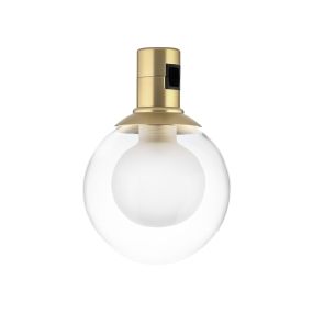 Nova Luce Minimal - point lumineux système de rail magnétique - Ø 10 x 14 cm - 5W LED inclus - laiton satiné
