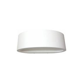 Artdelight Sharp - applique murale extérieure - 19 x 10 x 7 cm - 7,2W LED dimmable inclus - IP65 - blanc