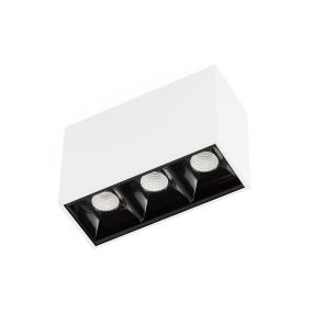 Faro Neso Point-3 - luminaire pour rail magnétique - 8,4 x 3,4 x 5,6 cm - 4W LED blanc chaud (2700K) inclus - 34° faisceau - blanc