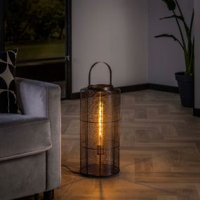 Vico Reach - lampadaire - Ø 25 x 54 cm - nickel noir