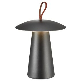 Nordlux Ara To-Go 2 - lampe de table d'extérieur avec batterie - Ø 19,7 x 29,2 cm - 2W dimmable LED inclus - IP54 - noir