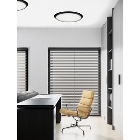 Nova Luce Perfect Profile Trimless - spot encastré sur télécommande (incl.) - Ø 600 mm, 670 mm encastré - 40W LED dimmable inclus - 2700K-6000K - noir