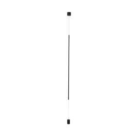 Nova Luce Elettra - lampe suspendue/support - Ø 7 x 300 cm - 20W LED inclus - noir sable