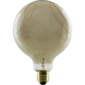 Ampoule LED Segula - Illusion Globe Two Crescent Cat & Eye - Ø 12,5 x 18 cm - E27 - 8W dimmable - 1900K - fumé
