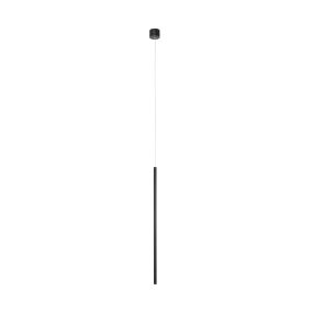 Nova Luce Elettra - lampe suspendue - Ø 1,5 x 200 cm - 5W LED inclus - noir sable